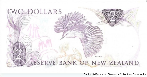 Banknote from New Zealand year 1987