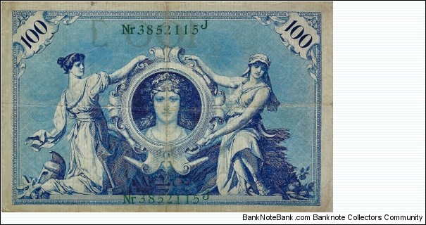 Banknote from Germany year 1908