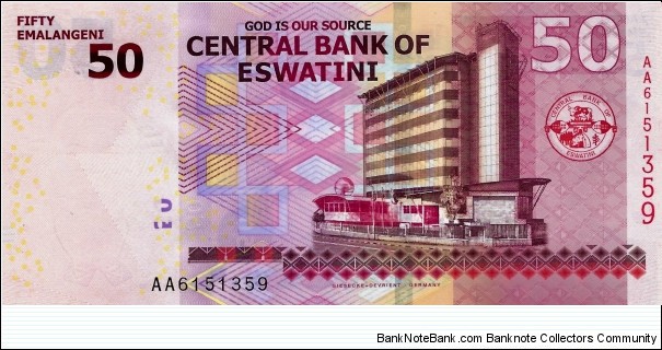 Banknote from Swaziland year 2018