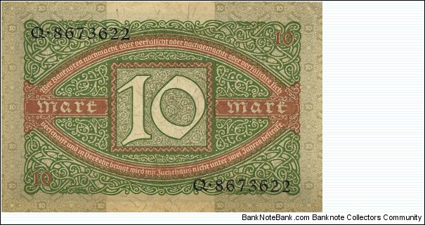 Banknote from Germany year 1920