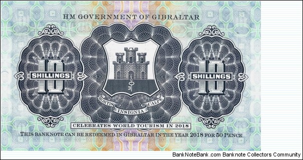 Banknote from Gibraltar year 2018