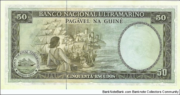 Banknote from Guinea-Bissau year 1971