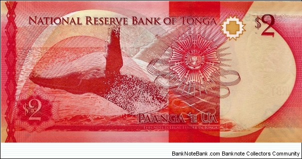 Banknote from Tonga year 2015