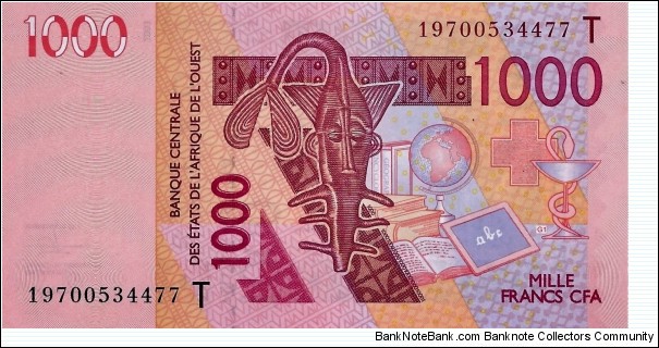 WEST AFRICAN STATES - TOGO 1000 Francs 2019 Banknote