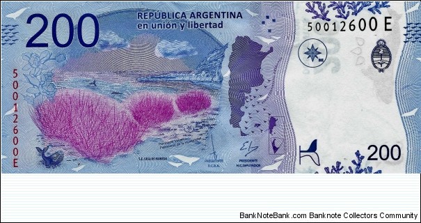 Banknote from Argentina year 2016