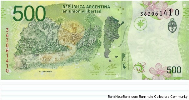 Banknote from Argentina year 2016