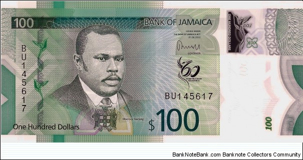 JAMAICA 100 Dollars 2022 Banknote