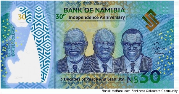 NAMIBIA 30 Dollars 2020 Banknote