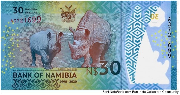 Banknote from Namibia year 2020