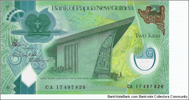 PAUPA NEW GUINEA 2 Kina 2017 Banknote