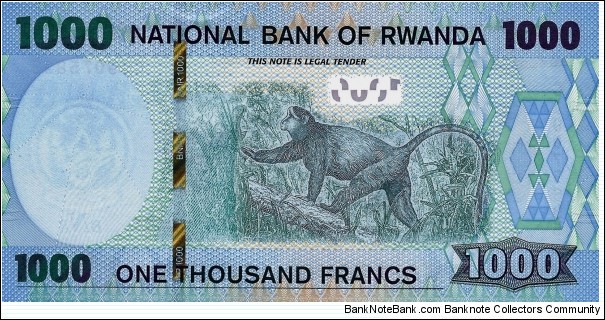 Banknote from Rwanda year 2019