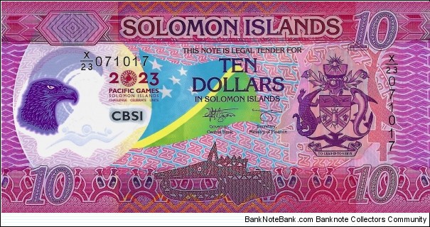 SOLOMON ISLANDS 10 Dollars 2023 Banknote