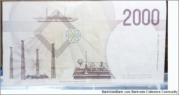 Banknote from Italy year 1990