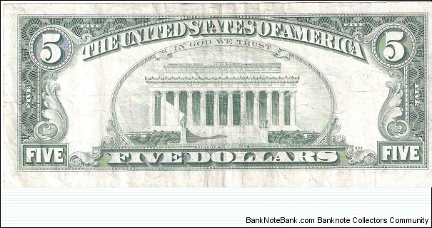 Banknote from USA year 1977