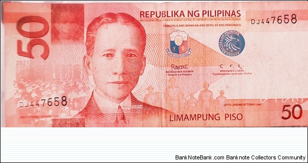 a ungraded 50 piso my wife gave me Banknote