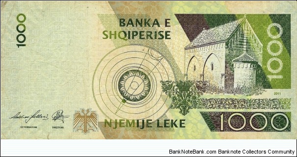 Banknote from Albania year 2011