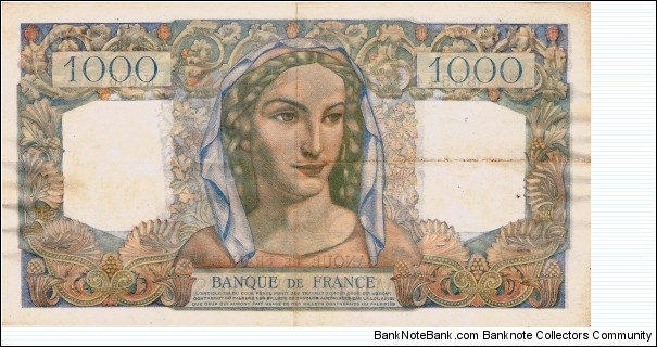 Banknote from France year 1950