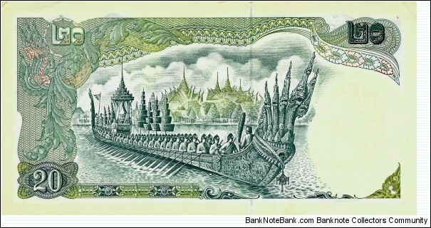 Banknote from Thailand year 1971