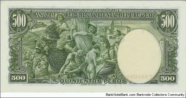 Banknote from Uruguay year 1967