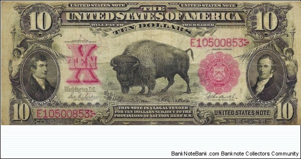 USA 10 Dollars 1901 (United States Banknote) Banknote