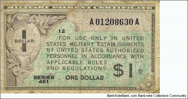 USA 1 Dollar 1946 (Military Payment Certificate) Banknote