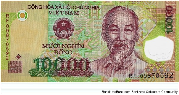 VIETNAM 10,000 Dong 2009 Banknote