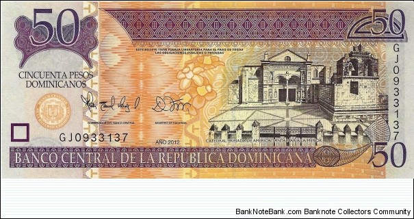DOMINICAN REPUBLIC 50 Pesos  Banknote