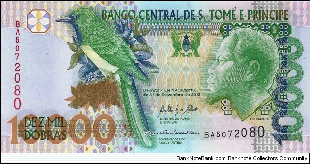 SAO TOME & PRINCIPE 10,000 Dobras  Banknote