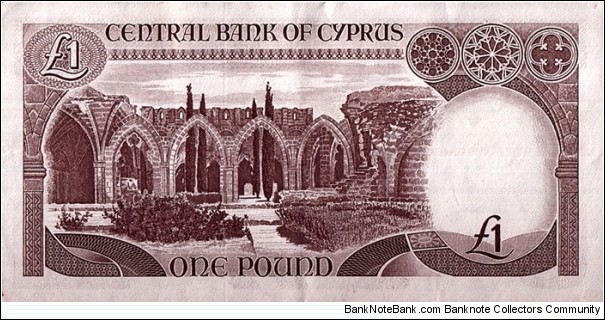 Banknote from Cyprus year 1985