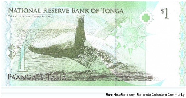 Banknote from Tonga year 2014