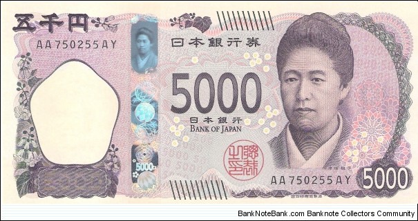 5000 yen; 2024. Banknote