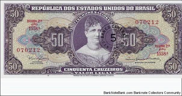 BRAZIL 5 Centavos Banknote