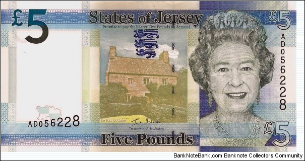 JERSEY 5 Pounds Banknote