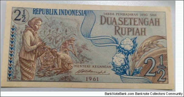 Dua setengah Rupiah Banknote