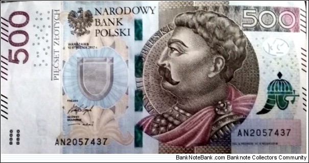 Poland 500 Złotych.
AN2057437 Banknote