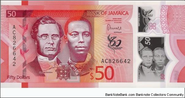 JAMAICA 50 Dollars Banknote
