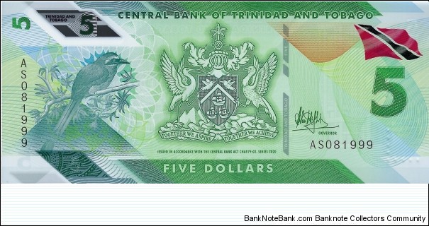 TRINIDAD AND TOBAGO 5 Dollars Banknote