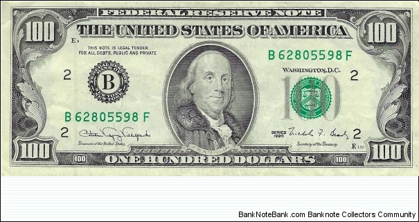 USA 100 Dollars Banknote