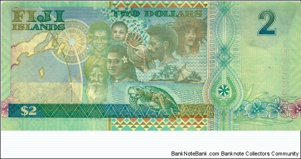 Banknote from Fiji year 2000